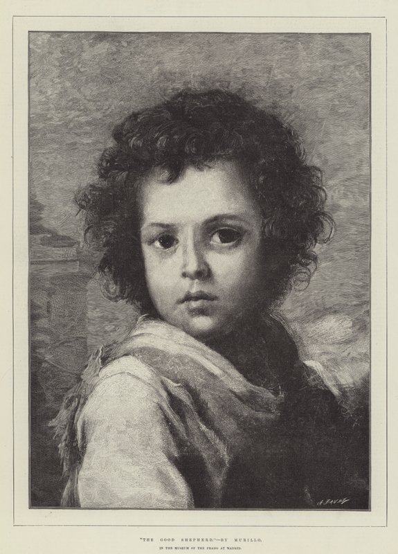 Der gute Hirte, im Prado-Museum in Madrid von Bartolomé Esteban Murillo