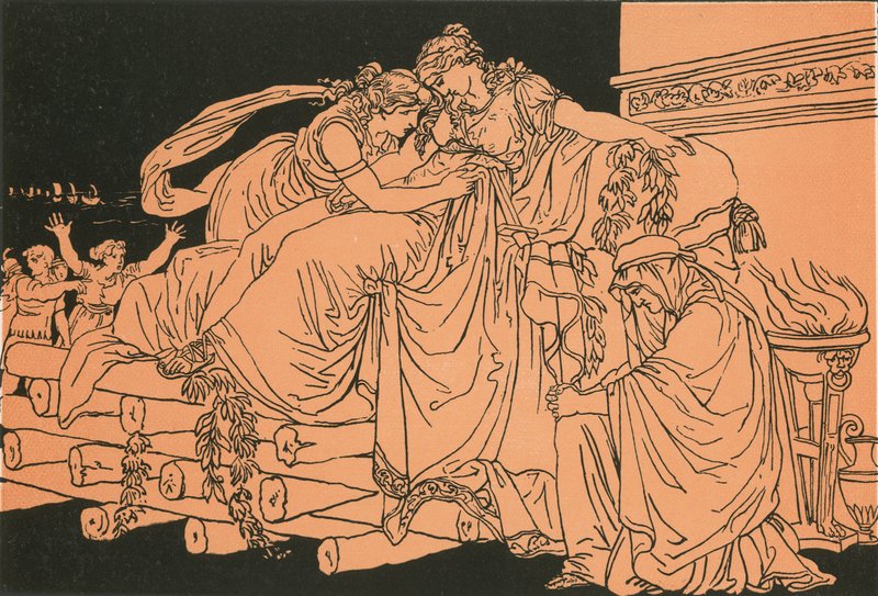 Dido auf dem Scheiterhaufen von Bartolomeo Pinelli