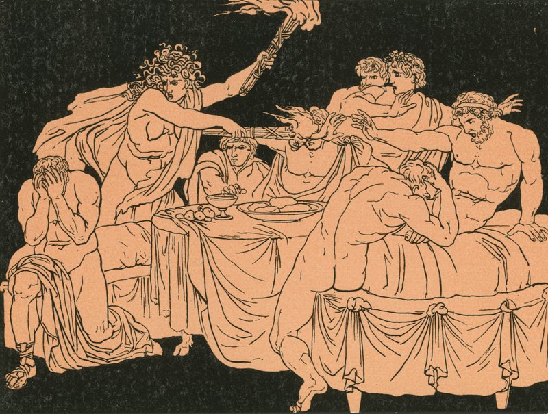 Die Furie beim Fest von Bartolomeo Pinelli