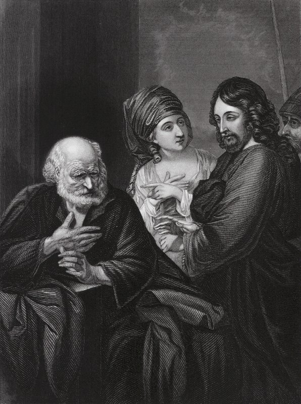 Petrus verleugnet Christus von Benjamin (after) West