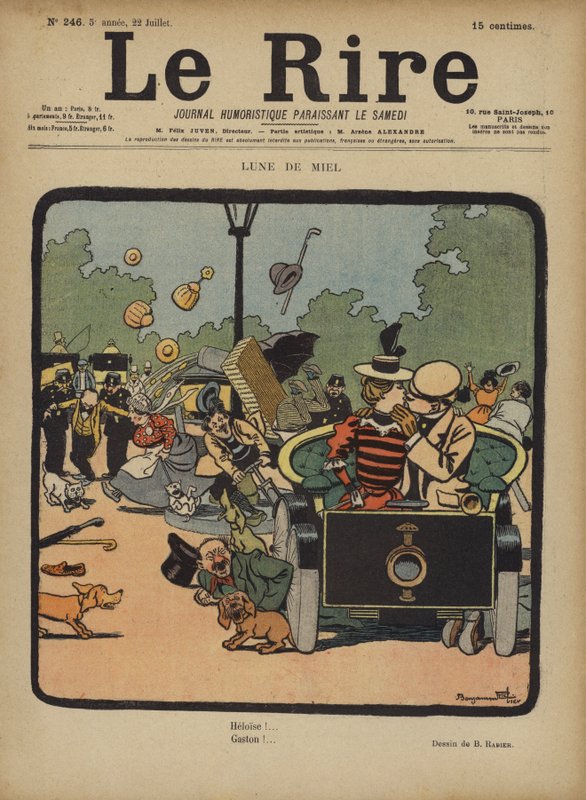 Illustration für Le Rire von Benjamin Rabier