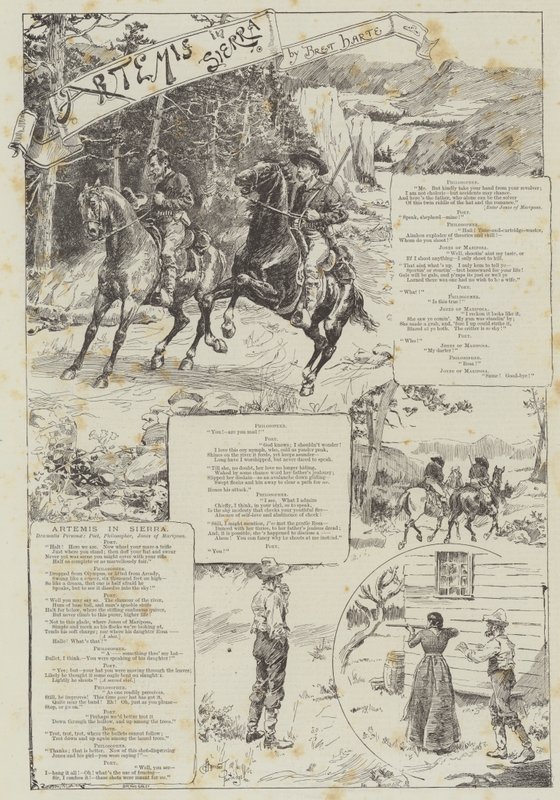 Artemis in Sierra, von Bret Harte von Bernard Partridge