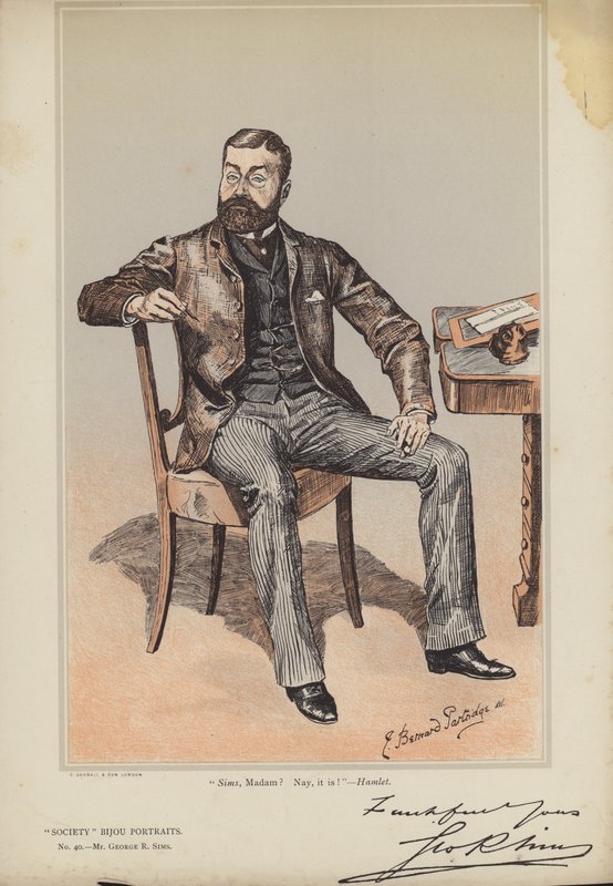 Mr. George R. Sims von Bernard Partridge