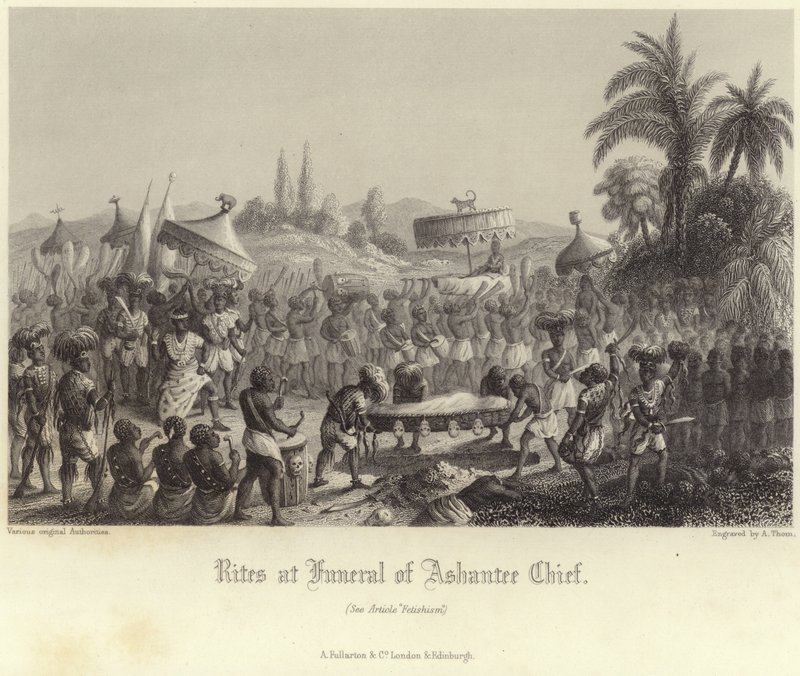 Riten bei der Beerdigung des Ashantee-Häuptlings von Bernard Picart