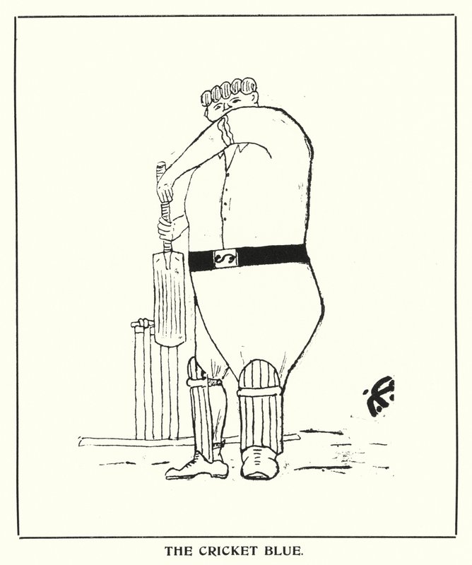 Oxford Quips: Das Cricket-Blau von Bohun Lynch