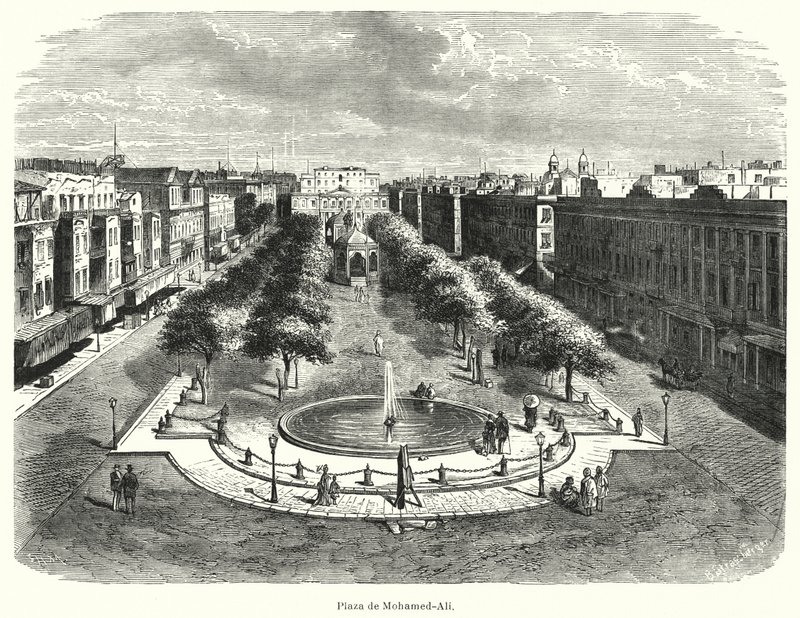 Mohammed-Ali-Platz, Alexandria, Ägypten von Bruno Heinrich Strassberger