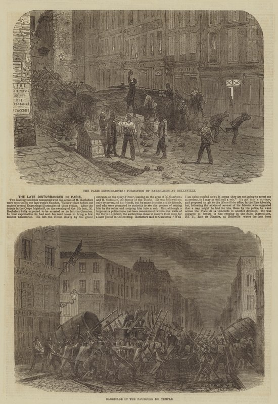 Die jüngsten Unruhen in Paris von Burn Smeeton