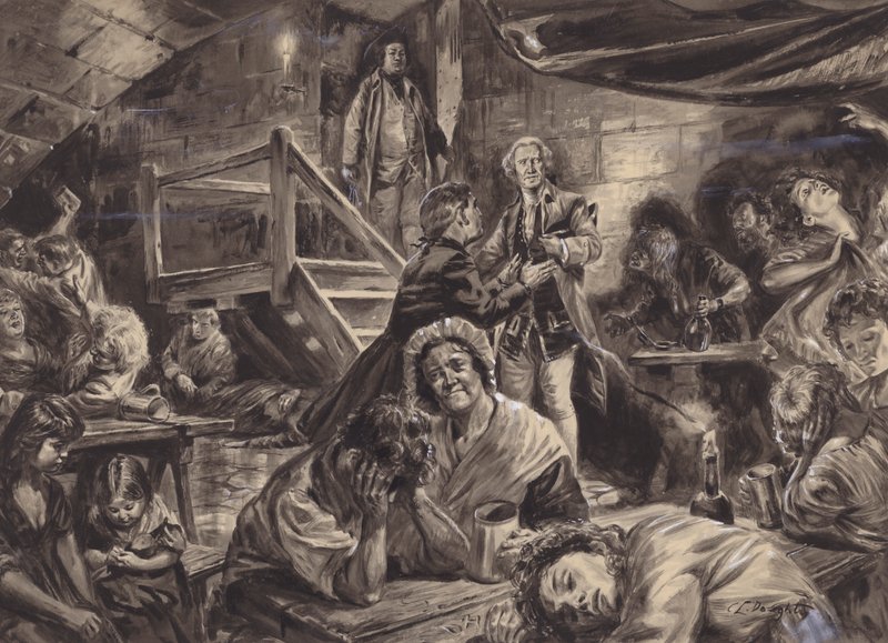 Englische Gefängnisszene von C.L. Doughty