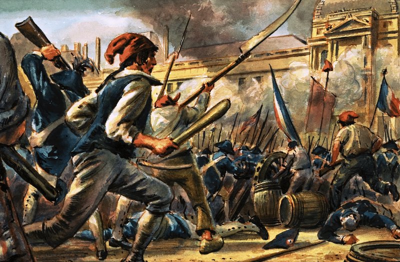 Französischer revolutionärer Mob von C.L. Doughty