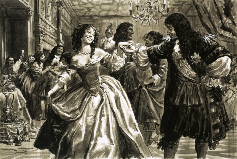 Unbekannte Ballsaaltänzer (17. Jahrhundert?) von C.L. Doughty
