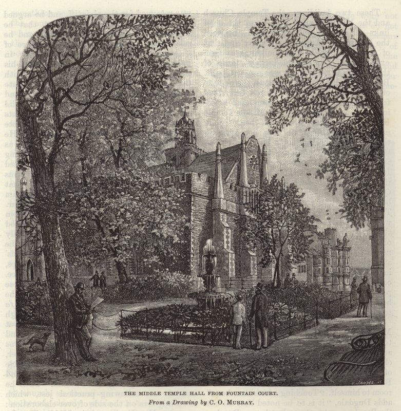 Middle Temple Hall vom Fountain Court von C.O. Murray