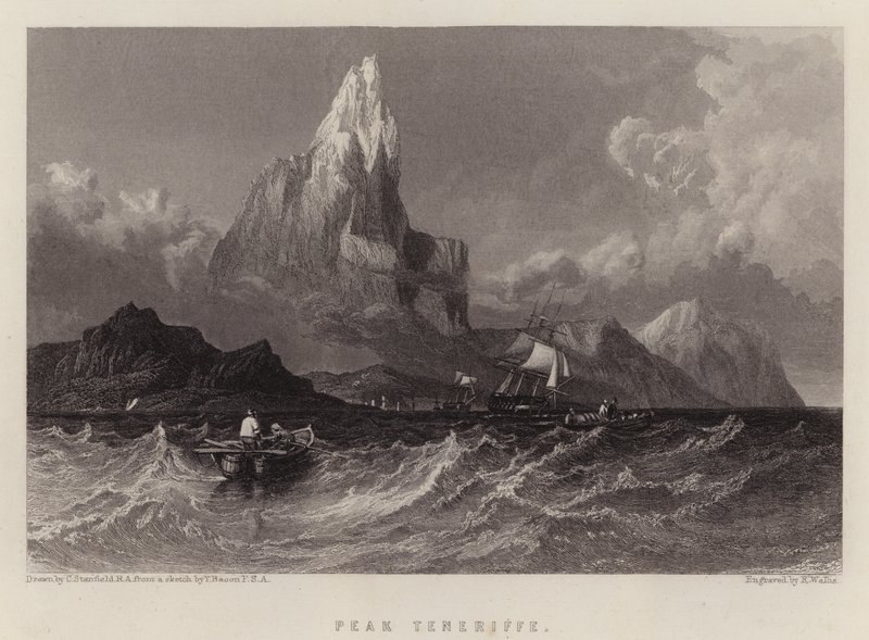 Gipfel von Teneriffa von C. (after) Stanfield