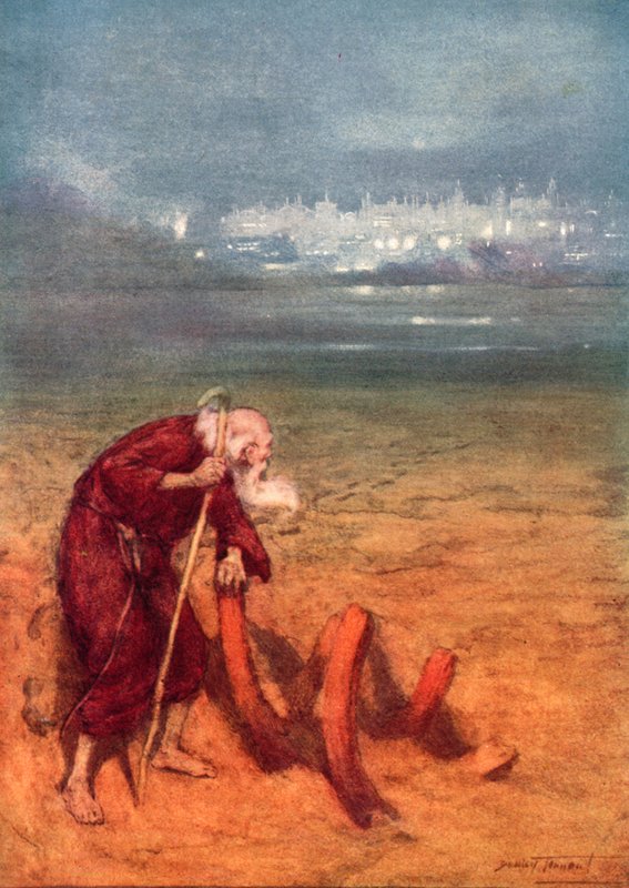 Das verlorene Land von C. Dudley (after) Tennant