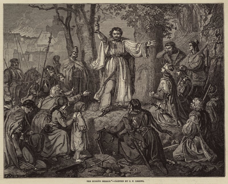 Die Hussitenpredigt von Carl Friedrich Lessing
