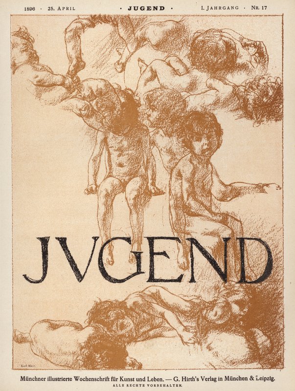 Titelillustration für die Zeitschrift Jugend von Carl Marr