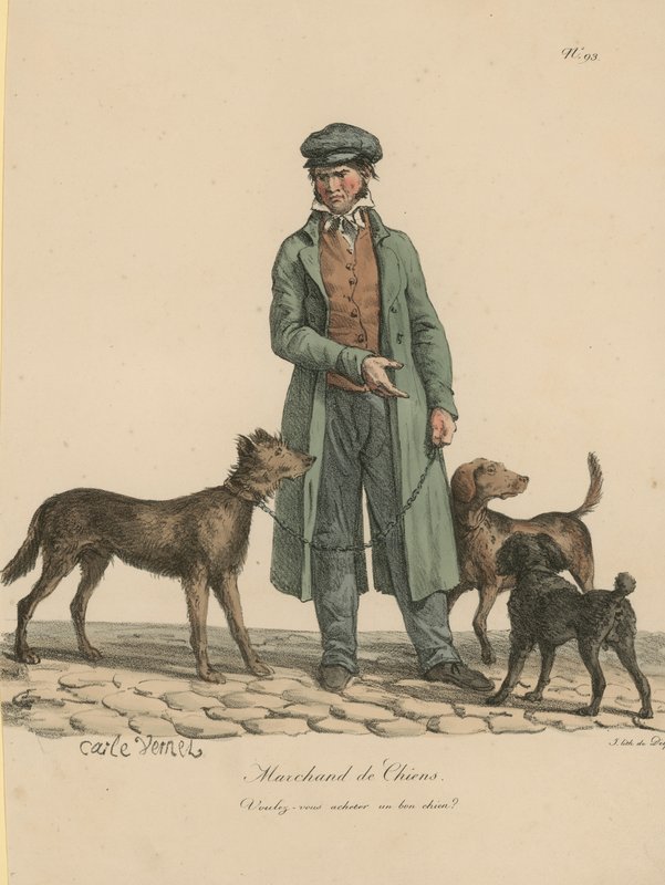 Hundehandler von Carle Vernet