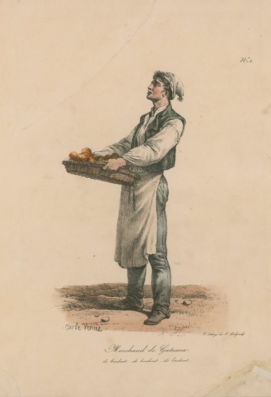 Kuchenverkäufer von Carle Vernet