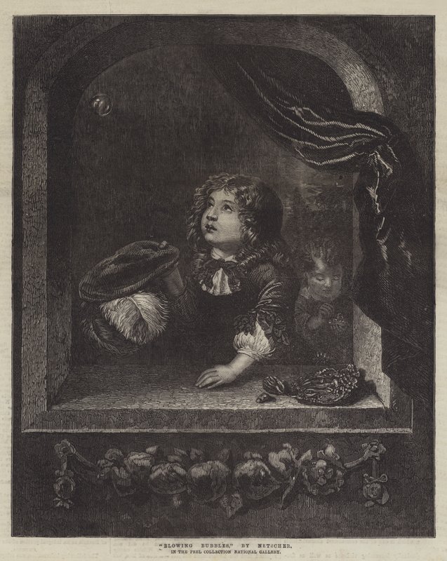 Seifenblasen von Caspar Netscher