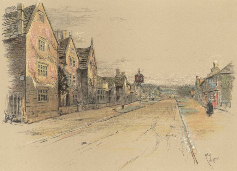 The Lygon Arms, Broadway von Cecil Charles Windsor Aldin