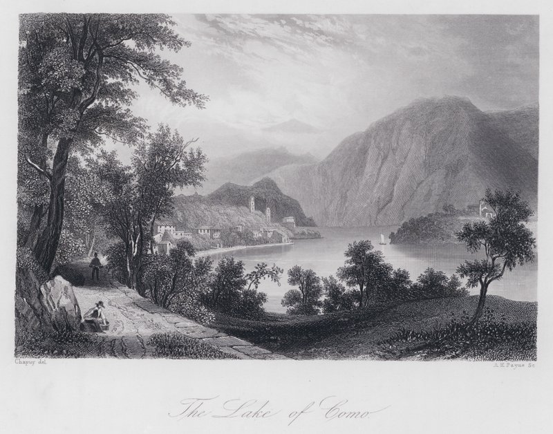 Der Comer See (Stich) von Chapuy Chapuy