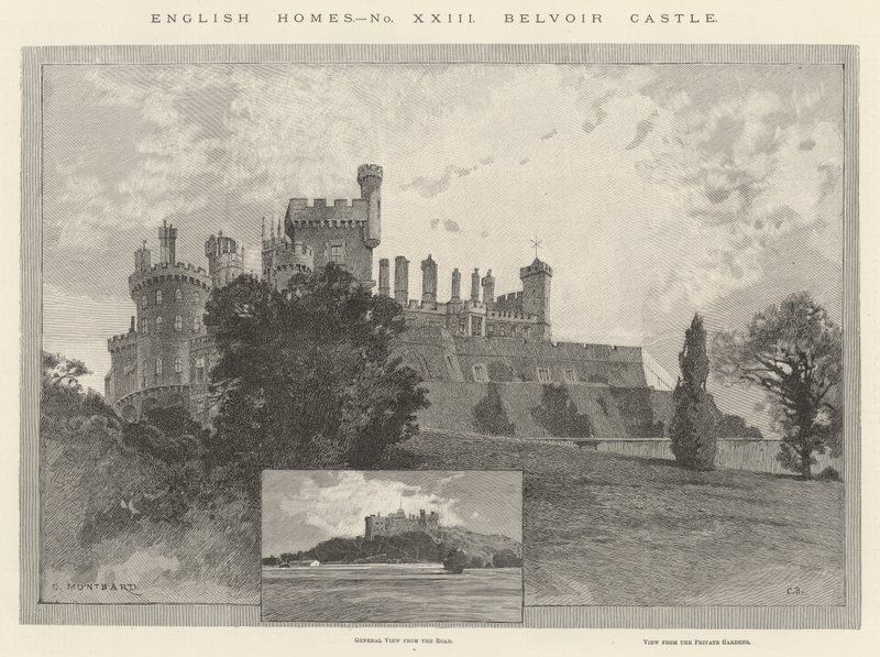 Belvoir Castle von Charles Auguste Loye