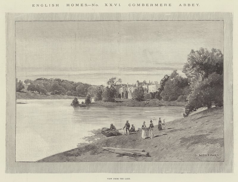 Combermere Abbey von Charles Auguste Loye