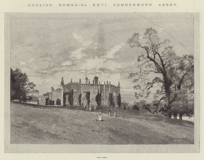 Combermere Abbey von Charles Auguste Loye