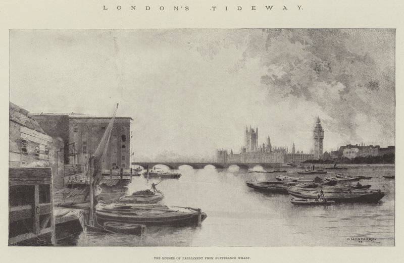 Londons Gezeitenweg von Charles Auguste Loye