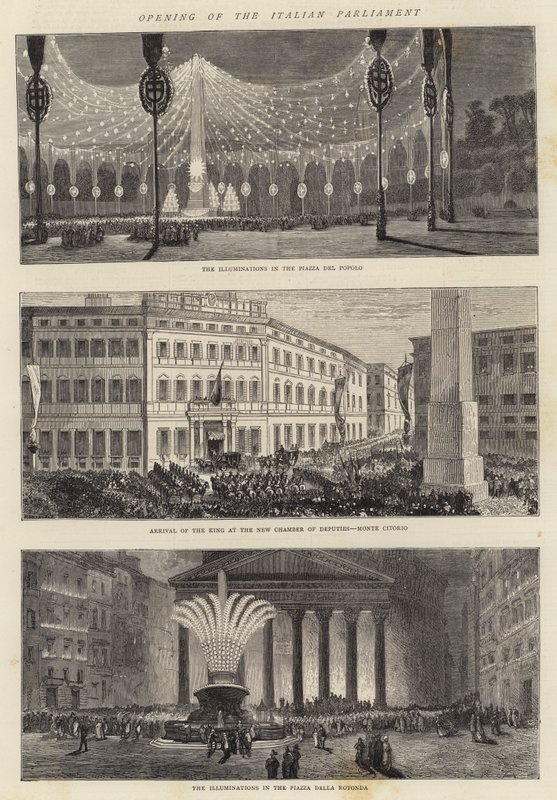 Eröffnung des italienischen Parlaments von Charles Auguste Loye