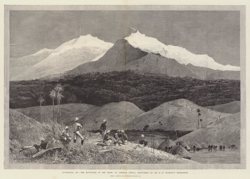 Ruwenzori oder Die Mondberge in Zentralafrika, entdeckt von der Expedition von Mr. H. M. Stanley von Charles Auguste Loye