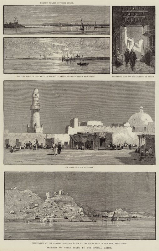 Skizzen von Oberägypten von Charles Auguste Loye