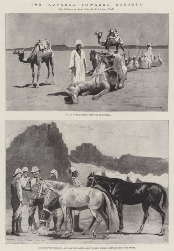 Der Vormarsch nach Dongola von Charles Auguste Loye