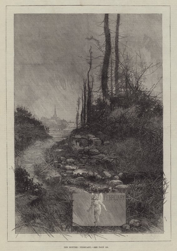 Die Monate, Februar von Charles Auguste Loye