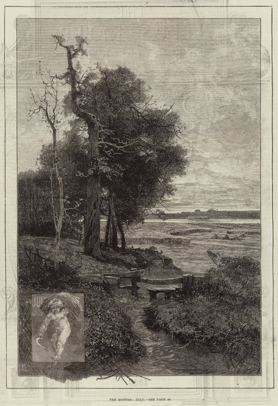 Die Monate, Juli von Charles Auguste Loye