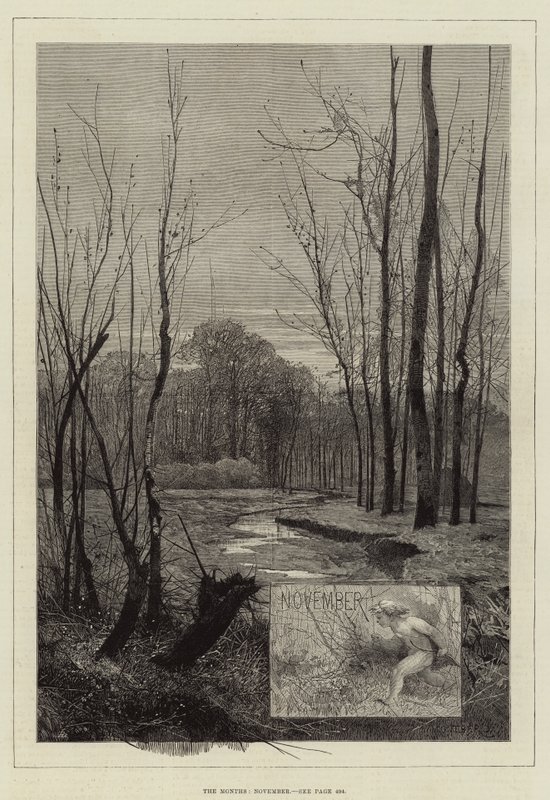 Die Monate, November von Charles Auguste Loye