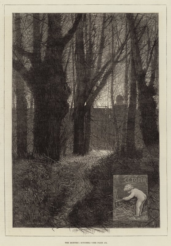 Die Monate, Oktober von Charles Auguste Loye