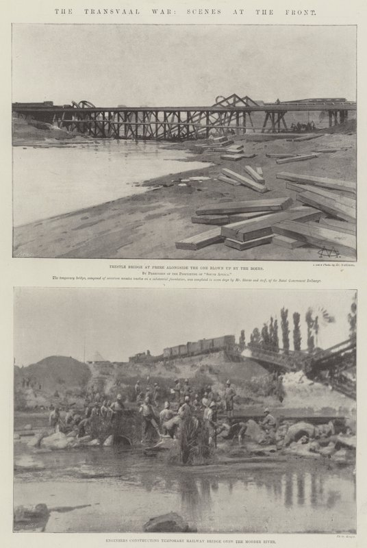 Der Transvaal-Krieg, Szenen an der Front von Charles Auguste Loye