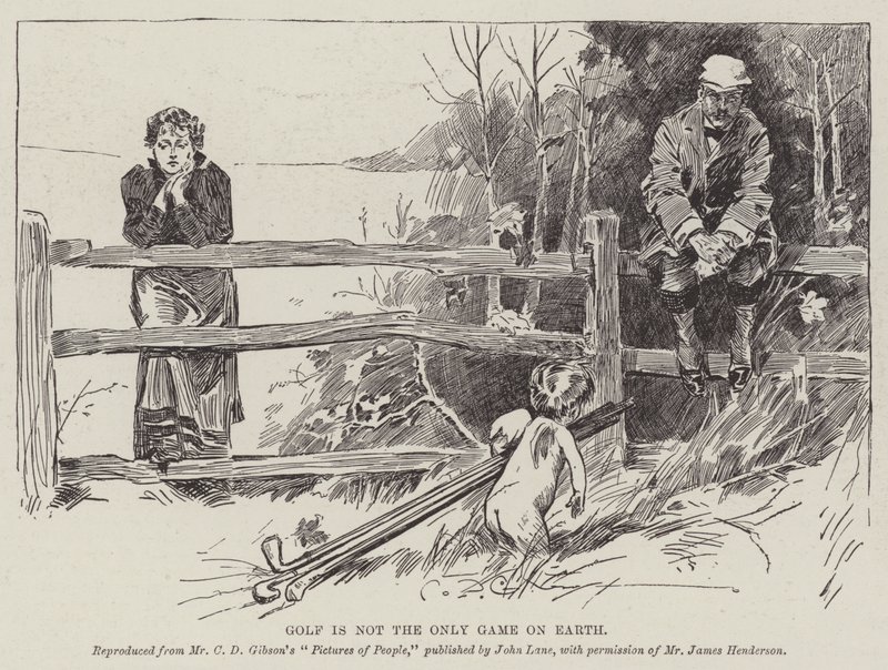 Golf ist nicht das einzige Spiel auf der Erde von Charles Dana Gibson