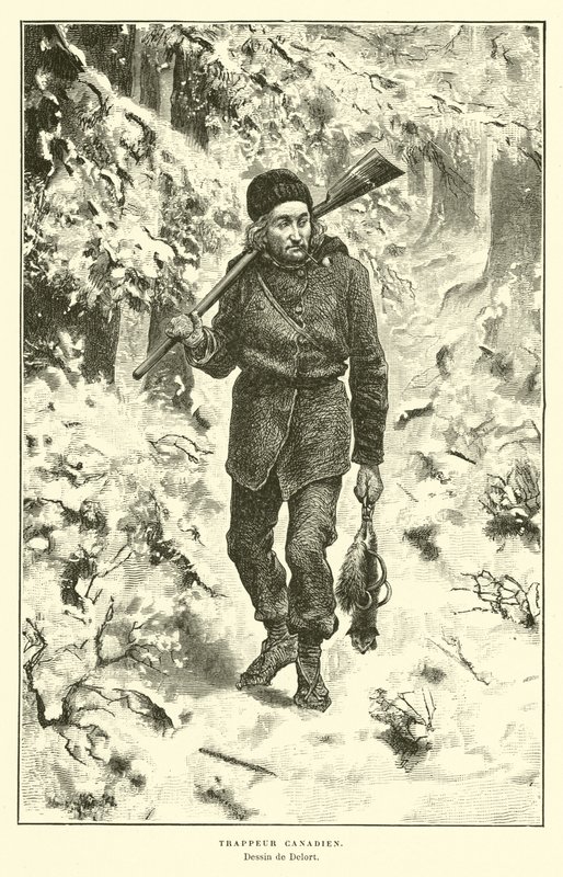 Kanadischer Trapper von Charles Edouard Delort