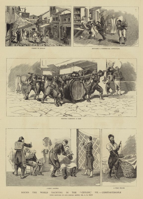Weltumsegelung in der Ceylon, VII, Konstantinopel von Charles Edwin Fripp