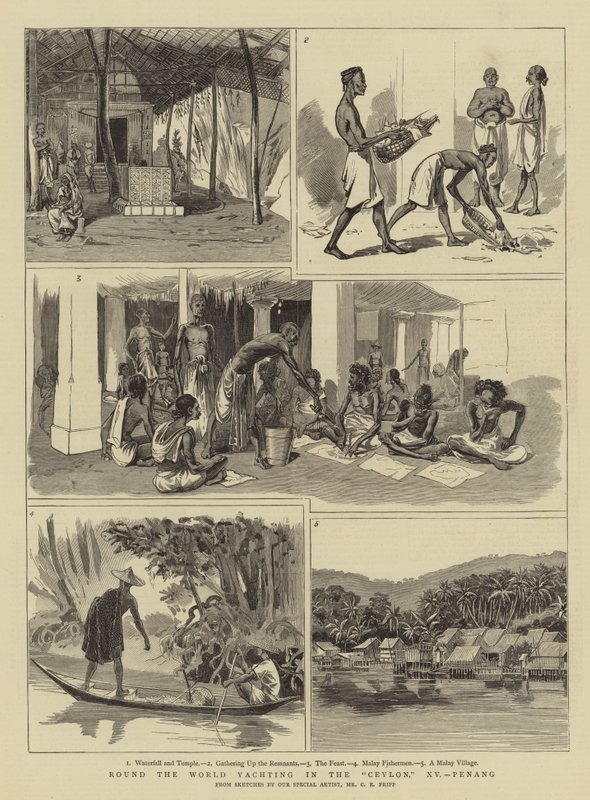 Weltumsegelung in der Ceylon, XV, Penang von Charles Edwin Fripp