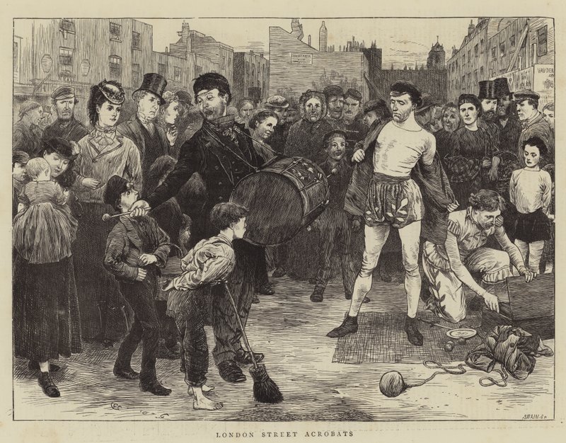 Londoner Straßenakrobaten von Charles Green