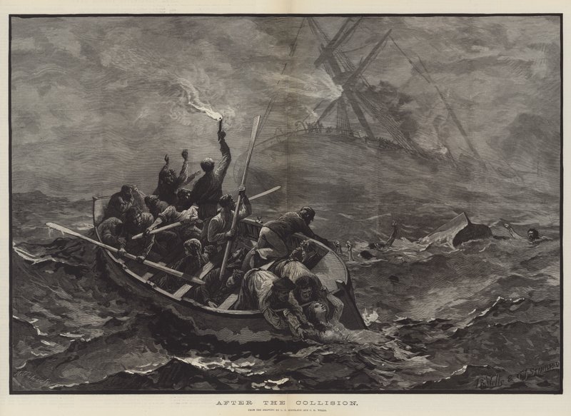 Nach der Kollision von Charles J. Staniland