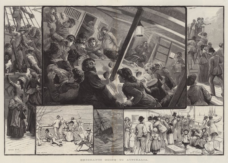Auswanderer nach Australien von Charles J. Staniland