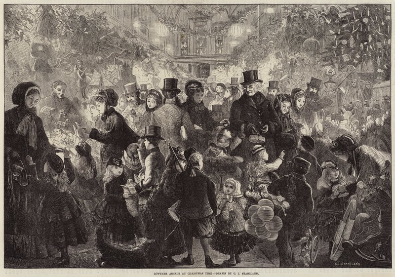 Lowther Arcade zur Weihnachtszeit von Charles J. Staniland
