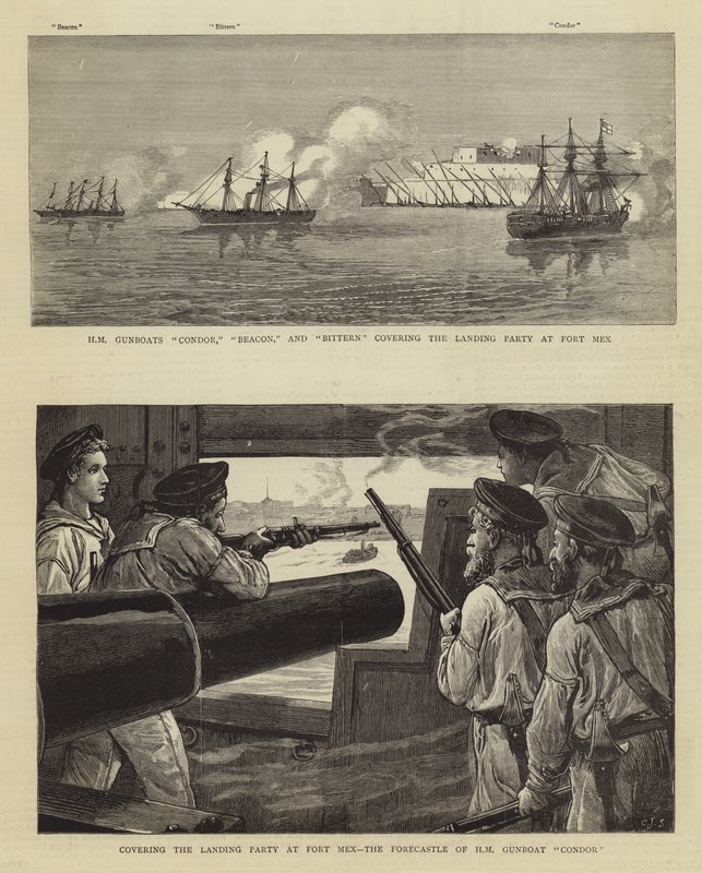 Die Bombardierung von Alexandria von Charles J. Staniland