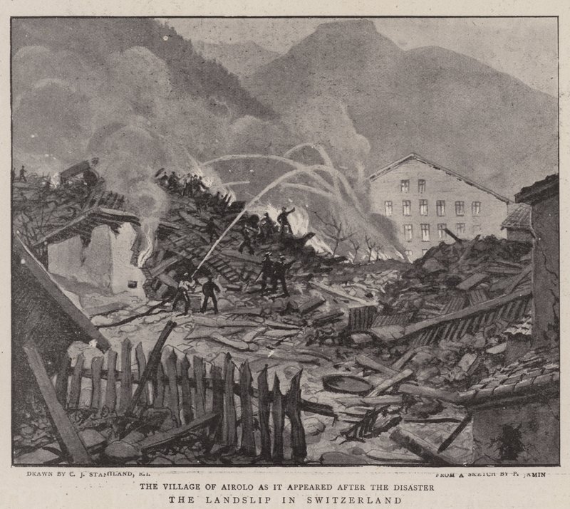 Der Erdrutsch in der Schweiz von Charles J. Staniland