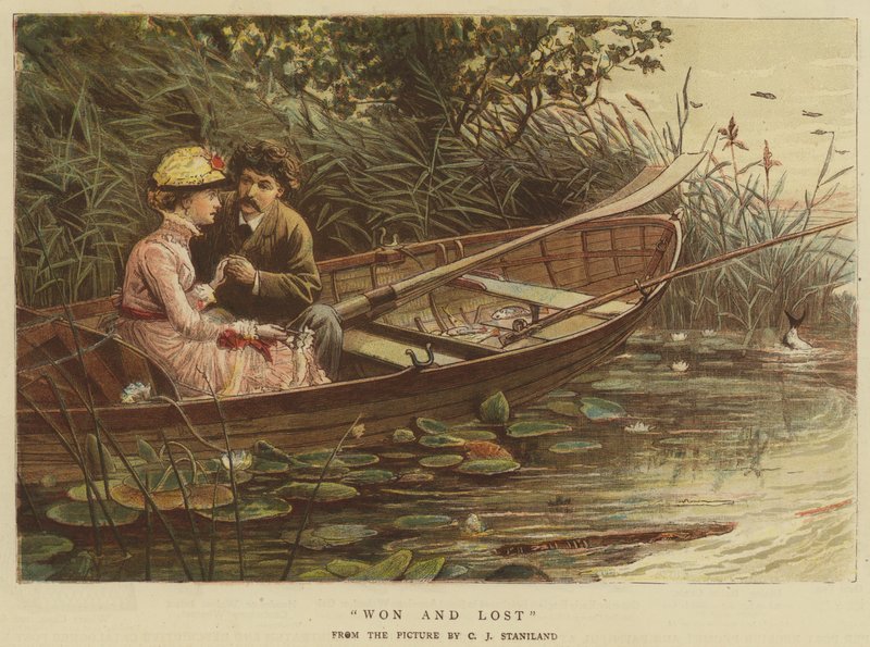 Gewonnen und Verloren (Chromolithographie) von Charles J. Staniland