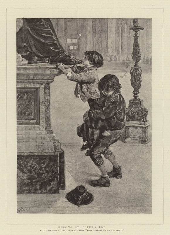 Küssen von St. Peters Zeh von Charles Paul Renouard