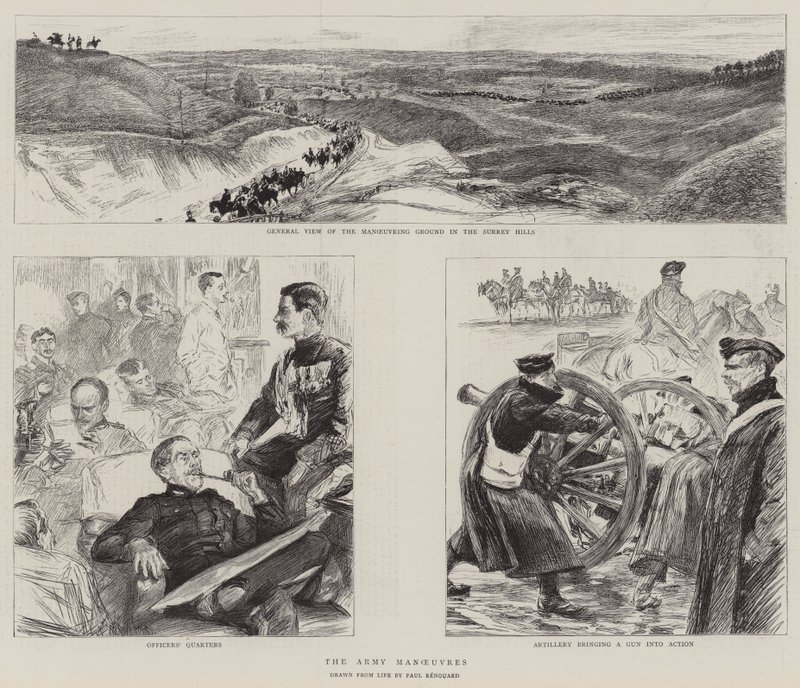 Die Armeemanöver von Charles Paul Renouard